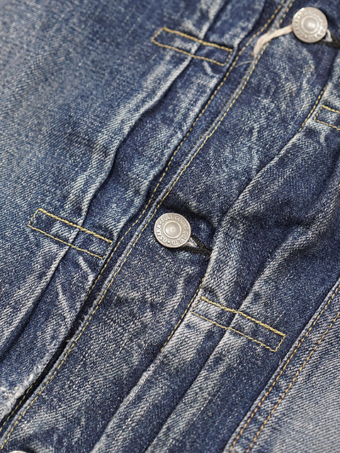 画像5: 【 FULLCOUNT（フルカウント） 】　【 13.7oz. 】 1st Type スカデニムジャケット　[ Souvenir Embroidery Type 1 Denim Jacket HW “More Than Real” ] [ Used Wash ]