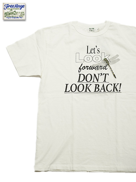 画像1: 【 FREE RAGE 】　職人Tシャツ [ Look Forward ] [ WHITE ] 【 メール便可 】