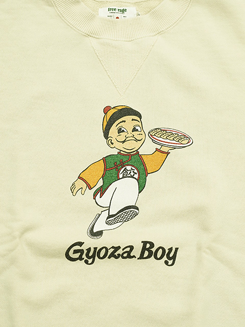 画像6: 【 FREE RAGE（フリーレイジ） 】　クラシッククルースウェット [ Gyoza Boy vol.2 ] [ ECRU ]