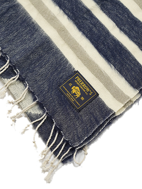 画像3: 【 Pherrow's（フェローズ） 】 ブランケットマフラー [ Native Blanket Scarf ] [ NAVY ]