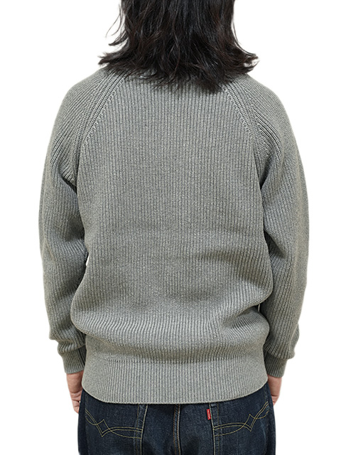 画像2: 【 Pherrow's（フェローズ） 】　ラグランコットンニット　[ RAGLAN COTTON KNIT ][GRAY]
