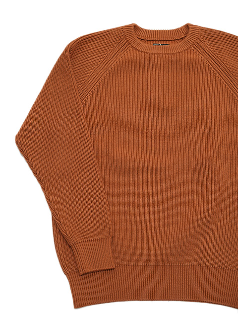 画像3: 【 Pherrow's（フェローズ） 】　ラグランコットンニット　[ RAGLAN COTTON KNIT ][BROWN]