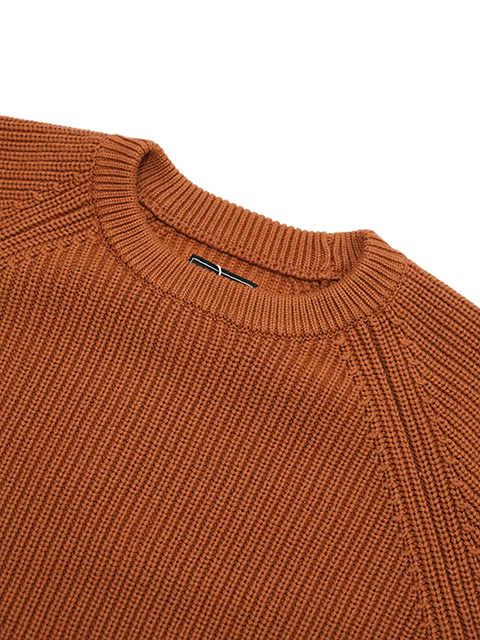 画像5: 【 Pherrow's（フェローズ） 】　ラグランコットンニット　[ RAGLAN COTTON KNIT ][BROWN]