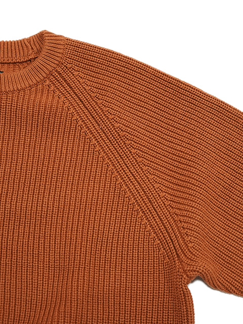 画像6: 【 Pherrow's（フェローズ） 】　ラグランコットンニット　[ RAGLAN COTTON KNIT ][BROWN]