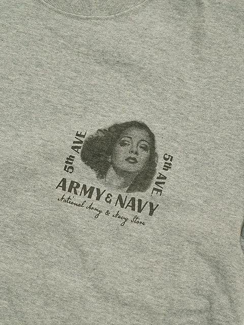 画像4: 【 Pherrow's（フェローズ） 】　プリント L/S T-Shirts　[ ARMY & NAVY SHOP ] [ H.GRAY ]【 メール便可 】