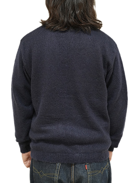 画像2: 【 Pherrow's（フェローズ） 】　モヘアニットカーディガン　[ MOHAIR KNIT CARDIGAN ] [ NAVY ] 