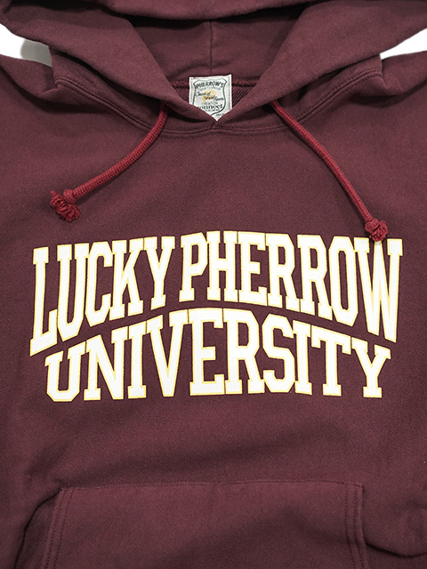 画像6: 【 Pherrow's（フェローズ） 】　 リバースウィーブパーカー [ REVERSE SWEAT HOODIE ] [ BURGUNDY ]