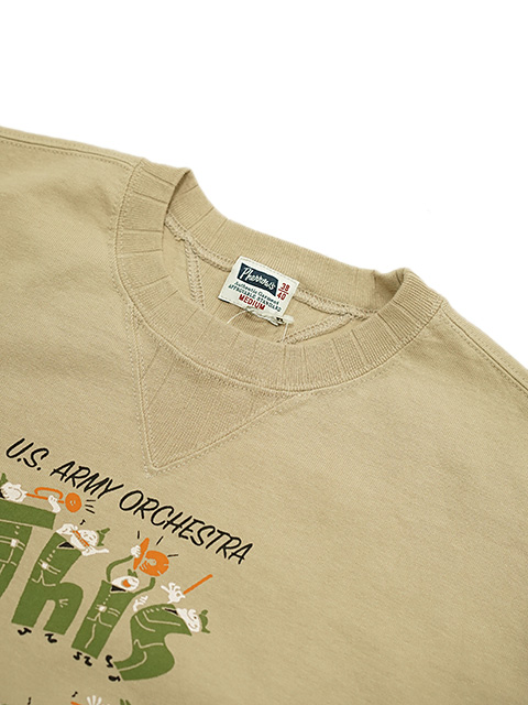 画像3: 【 Pherrow's（フェローズ） 】　スウェットタイプ T-シャツ [ スウェッT ] [ This is the Army ] [ COYOTE ] 【 メール便可 】