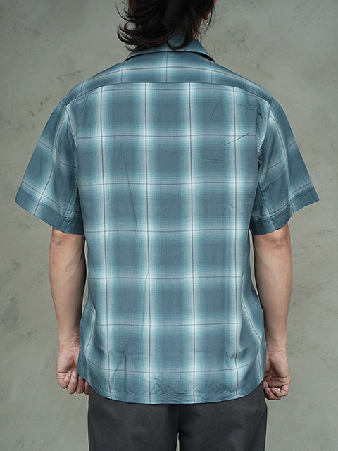 画像2: 【 Pherrow's（フェローズ） 】 半袖イタリアンカラーシャツ [  ITALIAN COLLAR SHIRTS ] [ BLUE ] 【 メール便可 】