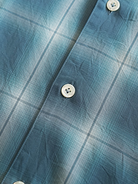画像6: 【 Pherrow's（フェローズ） 】 半袖イタリアンカラーシャツ [  ITALIAN COLLAR SHIRTS ] [ BLUE ] 【 メール便可 】