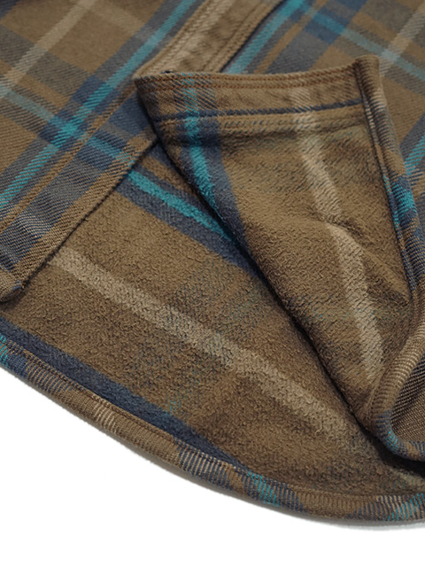 画像6: 【 UES（ウエス） 】　エクストラヘビーチェックネルシャツ　[ BEIGE ]