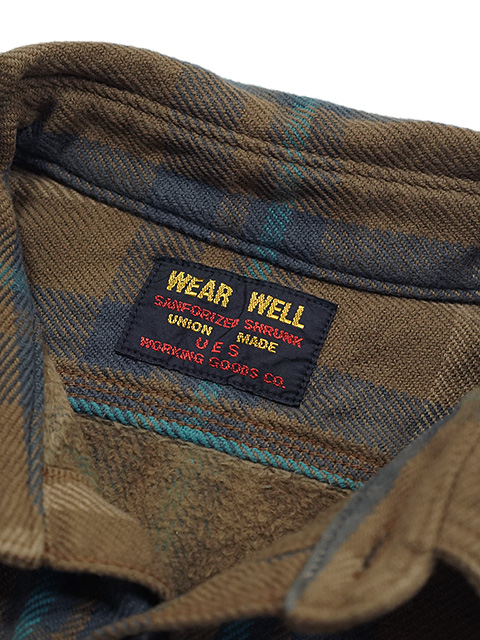 画像9: 【 UES（ウエス） 】　エクストラヘビーチェックネルシャツ　[ BEIGE ]