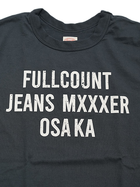 画像4: 【 FULLCOUNT（フルカウント） 】　ヘビーウエイトプリント L/S T-Shirt　[ Flat Seam Heavy Weight T-Shirt ] [ FULLCOUNT JEANS MXXXER OSAKA ] [ INK BLACK ] 【 メール便可 】 