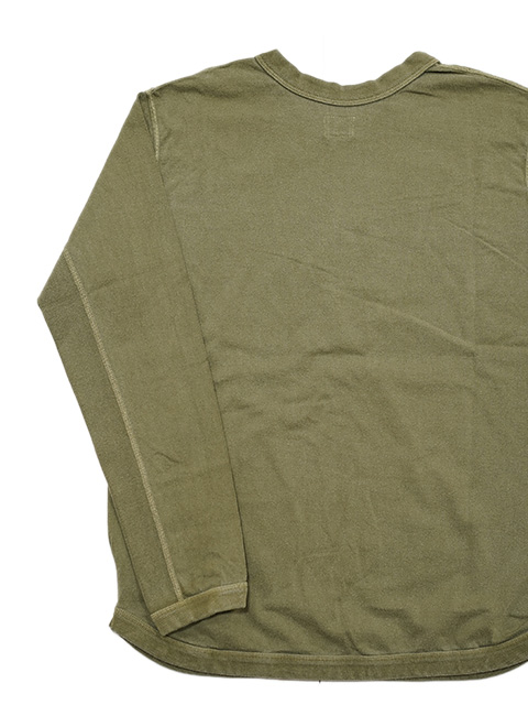 画像2: 【 FULLCOUNT（フルカウント） 】　ヘビーウエイトネッククルーネック L/S T-Shirt　[ Flat Seam Heavy Weight Longsleeve T-Shirt ] [ OLIVE ] 【 メール便可 】