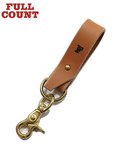 画像1: 【 FULLCOUNT（フルカウント） 】　Leather Utility Clip [ CAMEL ]【 メール便可 】