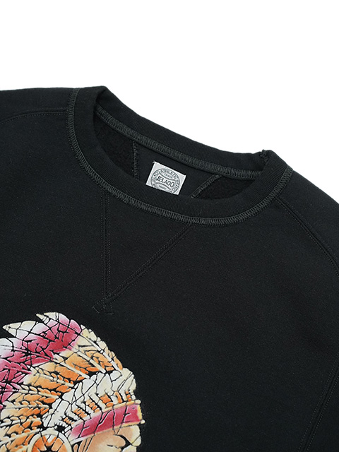 画像5: 【 JELADO（ジェラード） 】 電着フロッキープリントスウェット [ ILLINOIS ] [ Black  ]