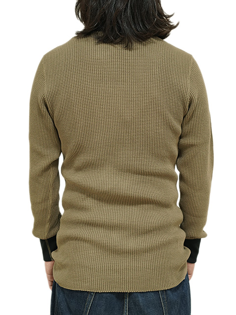 画像2: 【 JELADO（ジェラード） 】　10/- MEGA ツートンクルーネックメガサーマル [ ATHLETIC BRAND ] [ Coyote x Black ]