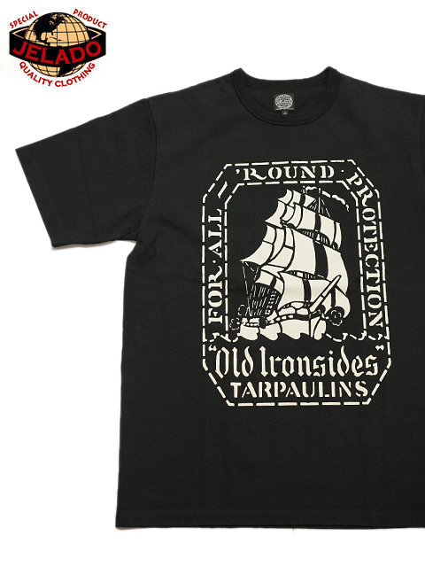 画像1: 【 JELADO（ジェラード） 】 プリントTシャツ [ Tarpaulins Tee ] [ Black ] 【 メール便可 】 