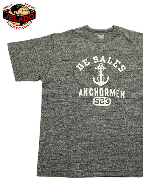 画像1: 【 JELADO（ジェラード） 】 プリントTシャツ [ Anchor Men Tee ] [ Black Pepper ] 【 メール便可 】 