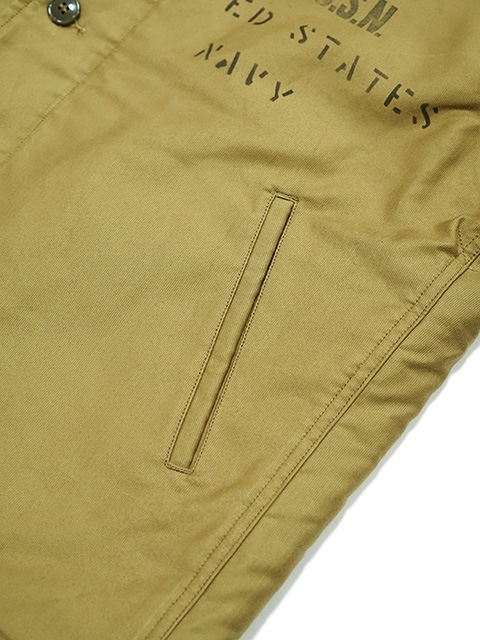 画像5: 【 BUZZ RICKSON'S（バズリクソンズ） 】 Type N-1 Khaki  [ NAVY DEPARTMENT DEMOTEX-ED ] [ STENCIL "MIDWAY" ]