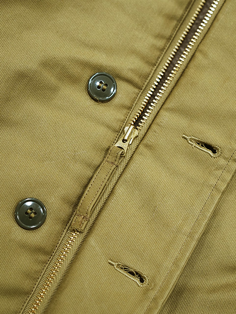 画像8: 【 BUZZ RICKSON'S（バズリクソンズ） 】 Type N-1 Khaki  [ NAVY DEPARTMENT DEMOTEX-ED ] [ STENCIL "MIDWAY" ]