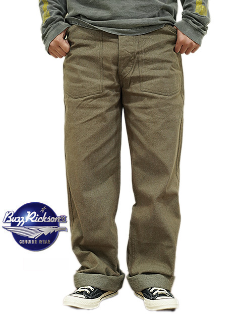 画像1: 【 BUZZ RICKSON'S（バズリクソンズ） 】 TROUSERS, WORKING, BROWN DENIM [ BROWN ]
