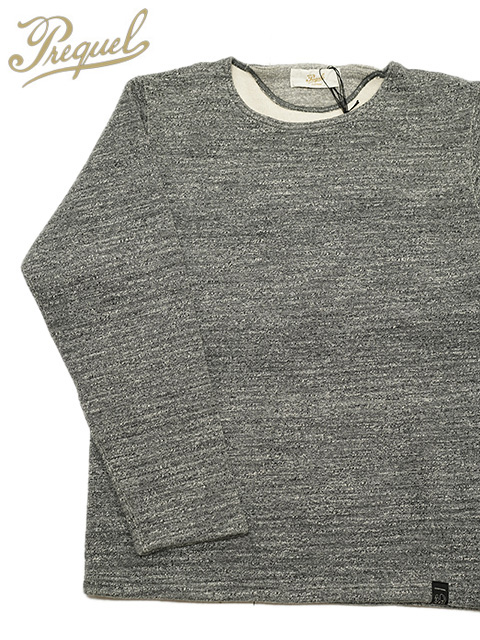 画像1: 【 PREQUEL（プリクエル） 】 リブスウェットシャツ [ Ribbed Sweatshirt ] [ Charcoal ]