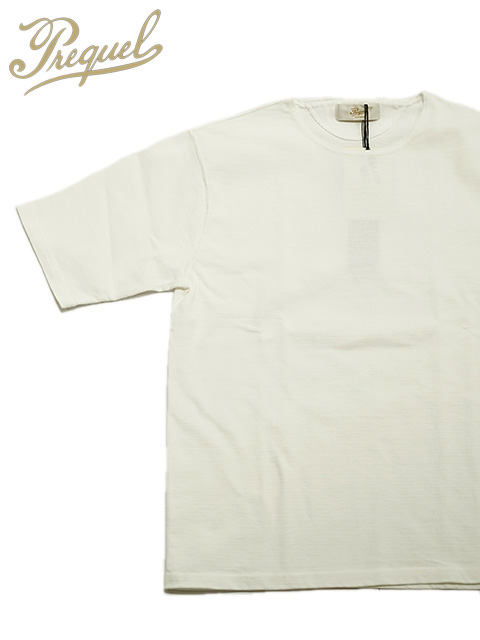 画像1: 【 PREQUEL（プリクエル） 】 スティッフコットンTシャツ [ Stiff Cotton T-shirt ] [ White ] 【 メール便可 】