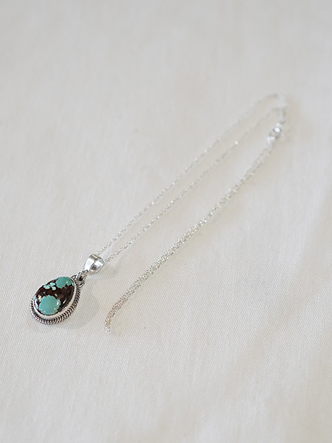 画像2: 【 Indian Jewelry（インディアン ジュエリー） 】 ターコイズペンダント [ Turquois Pendant ] [ NO.8 Turquois ( ナンバーエイトターコイズ ) ] 【 メール便可 】