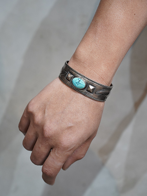 画像2: 【 Fritson Toledo　（フリットソントレド） 】 ターコイズバングル [ Turquoise Bangle ] [ Kingman Turquois ( キングマンターコイズ ) ]