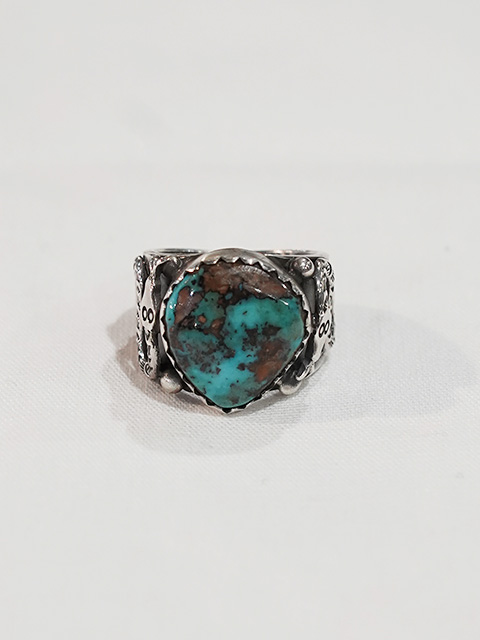 画像3: 【 Fritson Toledo　（フリットソントレド） 】 ターコイズスネークリング [ Turquoise Snake Ring ] [ Pilot Mt Turquois ( パイロットマウンテン ) ] [ 24号 ]