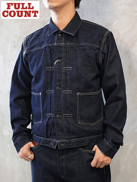 画像1: 【 FULLCOUNT x GDC（フルカウント） 】　クラシックプリーティドデニムジャケット　[ Classic Pleated Denim Jacket ] [ INDIGO ]