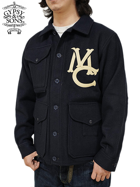 画像1: 【 GYPSY & SONS（ジプシー&サンズ） 】　マッキーノクルーザー　[ MELTON MACKINAW CRUISER ] [ NAVY ] 