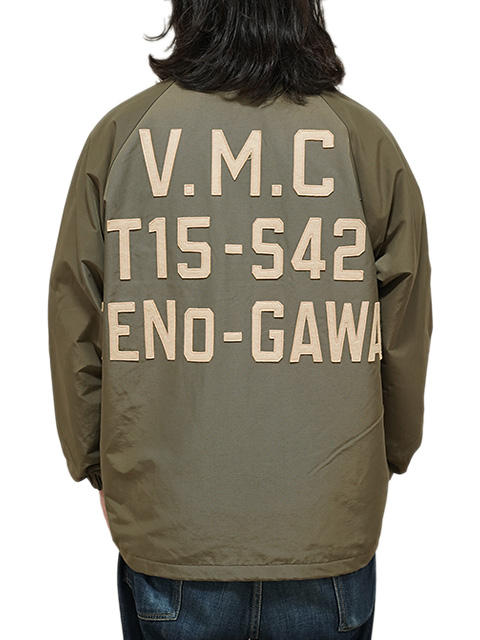 画像2: 【 GYPSY & SONS（ジプシー&サンズ） 】　V.M.C コーチジャケット　[ V.M.C 60/40 COACH JKT ] [ KHAKI ] 