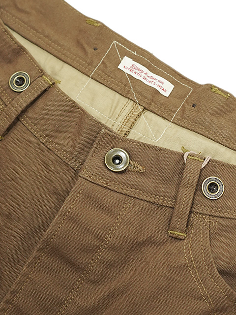 画像3: 【 GYPSY & SONS（ジプシー&サンズ） 】 アーミーダックロガーパンツ　[ 15oz Army Duck Old Rogger Pants ] [ BROWN ]