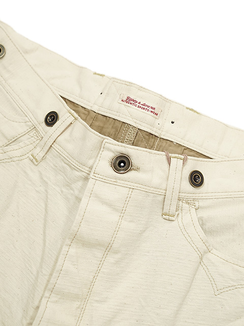 画像3: 【 GYPSY & SONS（ジプシー&サンズ） 】 アーミーダックロガーパンツ　[ 15oz Army Duck Old Rogger Pants ] [ NATURAL ]