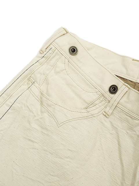 画像4: 【 GYPSY & SONS（ジプシー&サンズ） 】 アーミーダックロガーパンツ　[ 15oz Army Duck Old Rogger Pants ] [ NATURAL ]