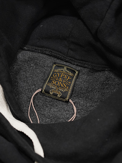 画像8: 【 GYPSY & SONS（ジプシー&サンズ） 】　スウェットフーディー　[ 80 SWEAT HOODIE ] [ MCAA ] [ BLACK ] 