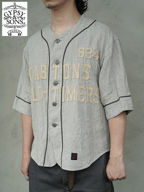 画像1: 【 GYPSY & SONS（ジプシー&サンズ） 】　ベースボールシャツ [ O.T. BASE BALL SHIRTS ] [ GRAY ]
