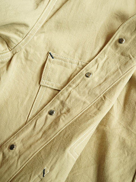 画像10: 【 HEAD LIGHT（ヘッドライト） 】　10oz. RANDOM HBT WORK VEST ( FULL SLEEVES ) [ 実名復刻モデル ]