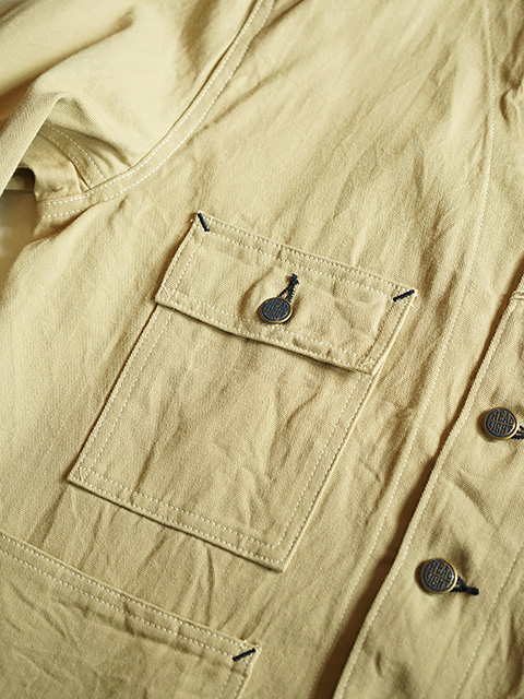 画像4: 【 HEAD LIGHT（ヘッドライト） 】　10oz. RANDOM HBT WORK VEST ( FULL SLEEVES ) [ 実名復刻モデル ]