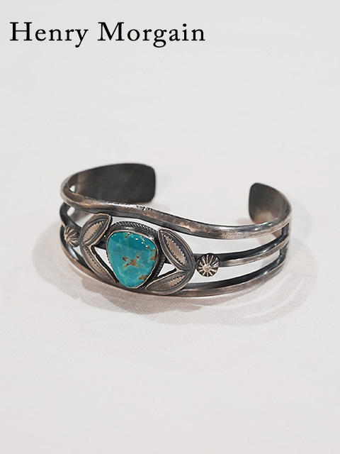 画像1: 【 Henry Morgan （ヘンリーモーガン） 】 ターコイズバングル [ Turquoise Bangle ] 