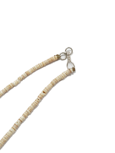 画像4: 【 Indian Jewelry（インディアン ジュエリー） 】 ナバホビーズネックレス [ Navajo Silver x  Turquoise x White Shell ] [ 72cm ] 【 メール便可 】