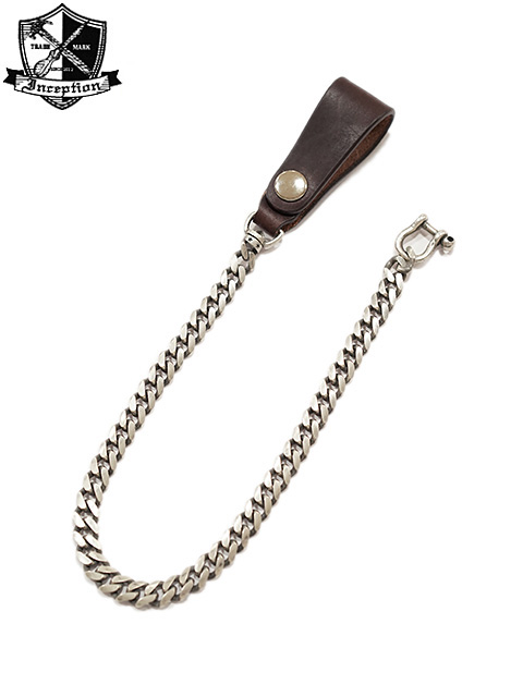 画像1: 【 INCEPTION（インセプション） 】　UK サドル & ウォレットチェーン [ UK SADDLE & BRASS Chain Silver Planting ] [ BROWN ]