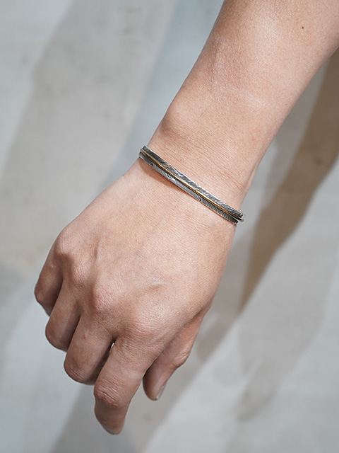画像5: 【 John Nelson （ジョン・ネルソン） 】 フェザーバングル  [ Feather Bangle ] [ SILVER x GOLD ] 【 メール便可 】