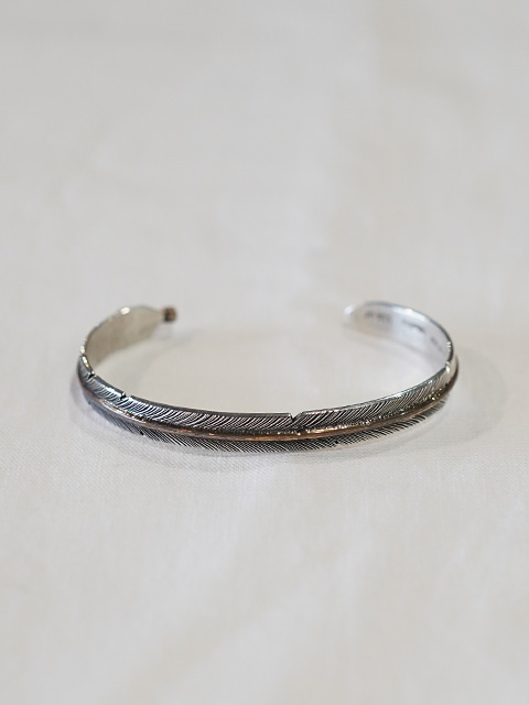 画像2: 【 John Nelson （ジョン・ネルソン） 】 フェザーバングル  [ Feather Bangle ] [ SILVER x GOLD ] 【 メール便可 】