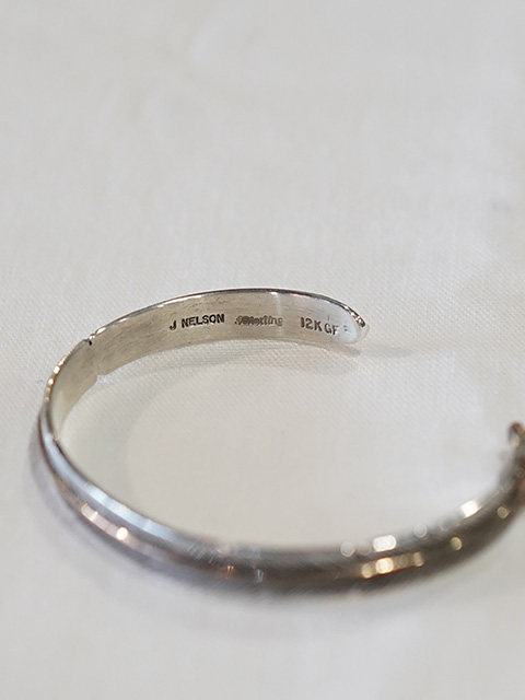 画像4: 【 John Nelson （ジョン・ネルソン） 】 フェザーバングル  [ Feather Bangle ] [ SILVER x GOLD ] 【 メール便可 】