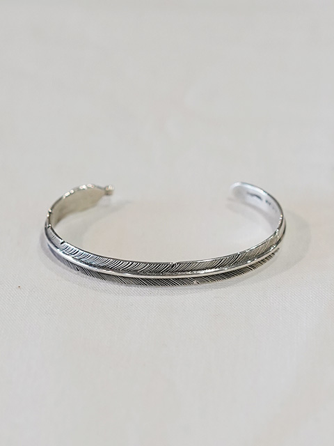 画像2: 【 John Nelson （ジョン・ネルソン） 】 フェザーバングル  [ Feather Bangle ] [ SILVER ] 【 メール便可 】