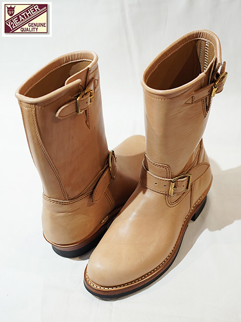 画像1: 【 Y'2 LEATHER（ワイツーレザー） 】　柿渋エンジニアブーツ　[ KAKISHIBU HORSE ENGINNER BOOTS ] [ KAKISHIBU DYED HORSE（馬革） ]