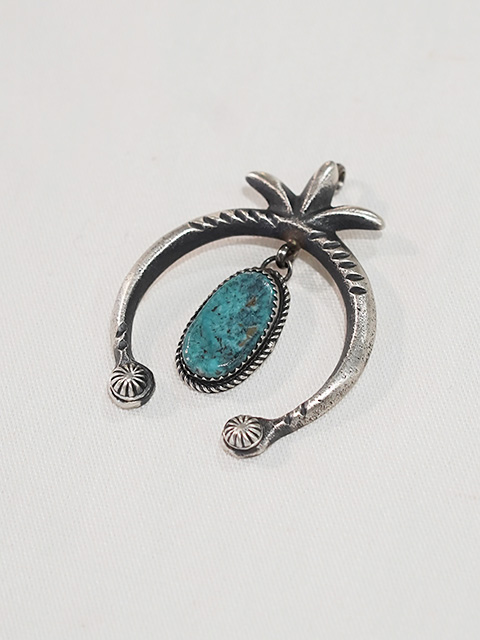 画像2: 【 Indian Jewelry（インディアン ジュエリー） 】 ターコイズナジャペンダントトップ [ Turquois Naja Pendant Top ] 【 メール便可 】